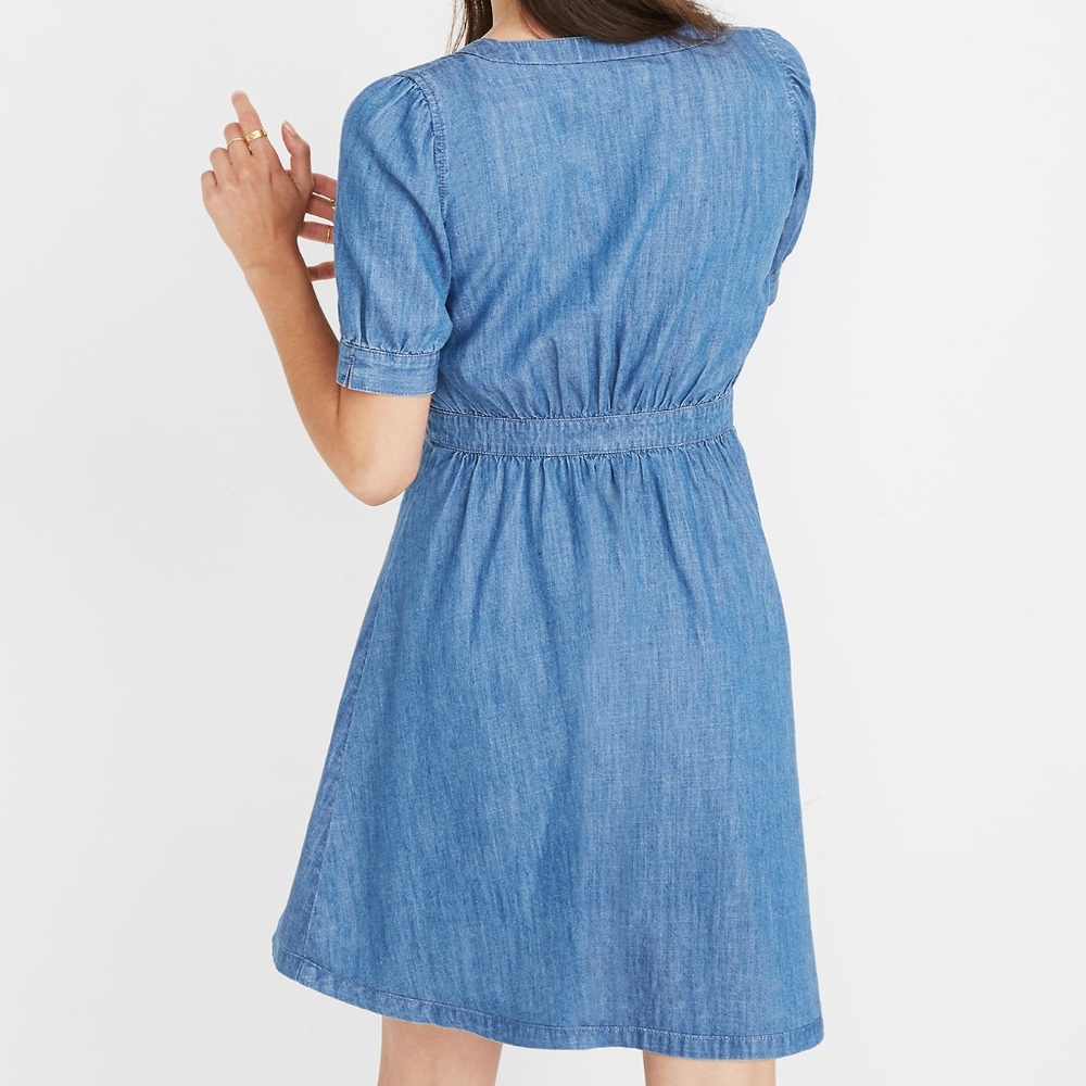 Madewell Denim Daylily Dress SZ 0 - Picture 3 of 15